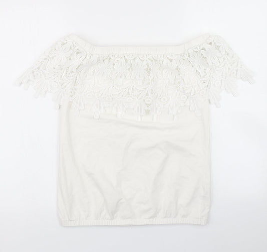 V Womens White   Basic Tank Size 10