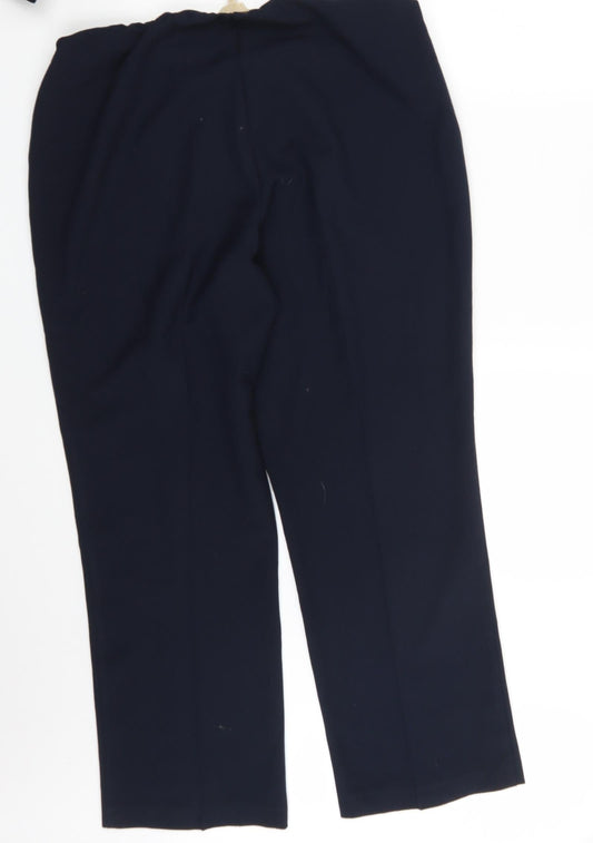 Vida Vi Womens Blue   Dress Pants Trousers Size 16 L28 in