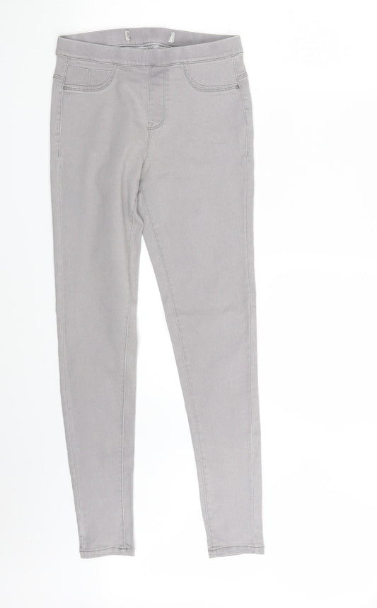 Denim Co. Womens Grey  Denim Jegging Jeans Size 8 L28 in