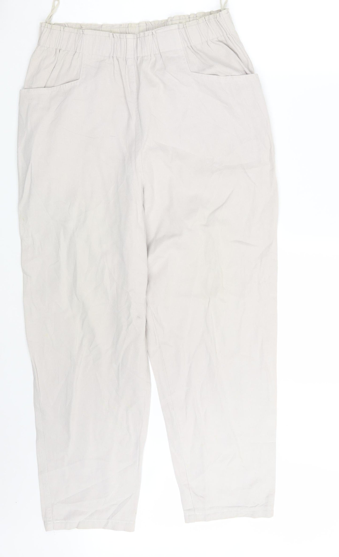 Preworn Womens Beige   Dress Pants Trousers One Size L25 in