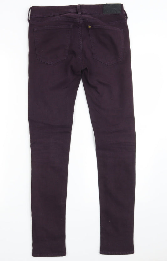 H&M Womens Purple  Denim Skinny Jeans Size 27 in L30 in