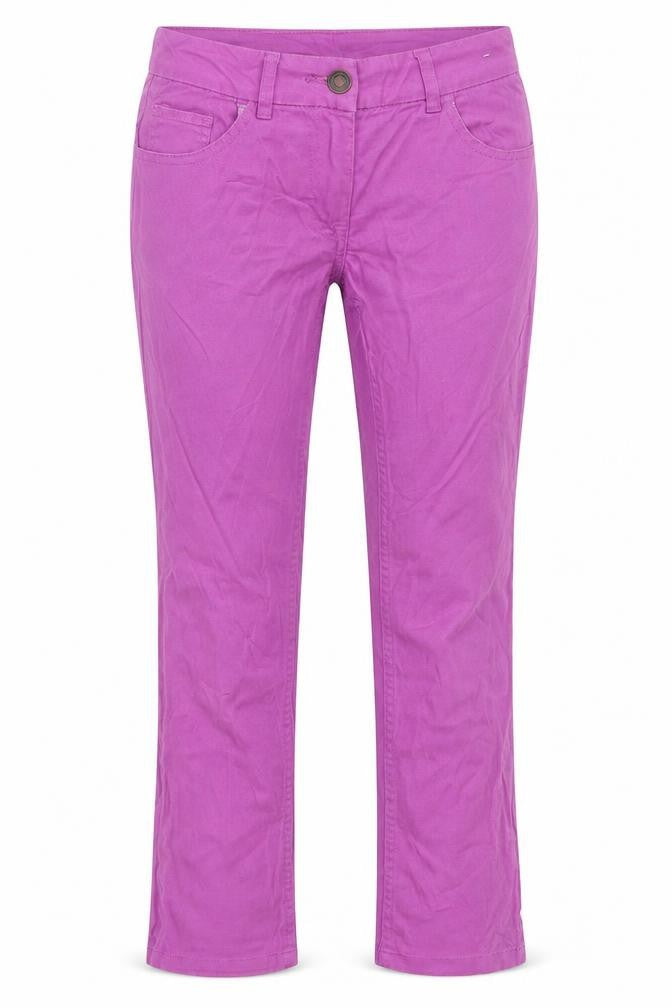 F&F Womens Purple  Denim Straight Jeans Size 6 L24 in