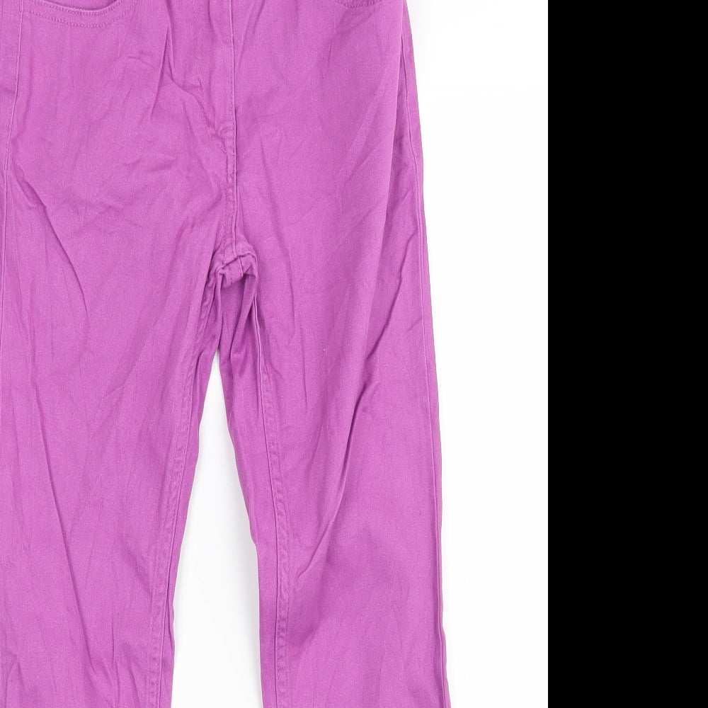 F&F Womens Purple  Denim Straight Jeans Size 6 L24 in