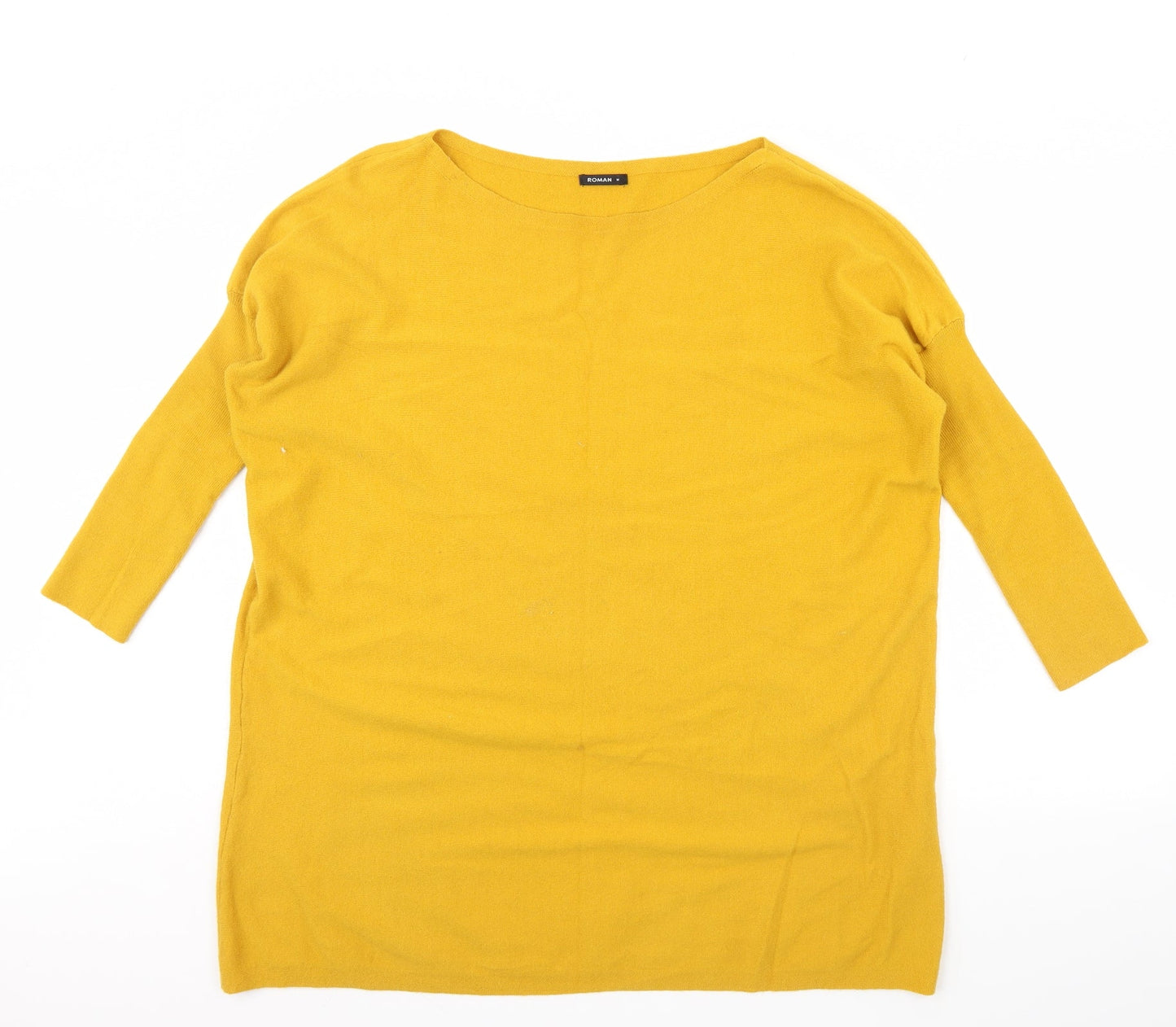 Roman Womens Yellow   Pullover Jumper Size M