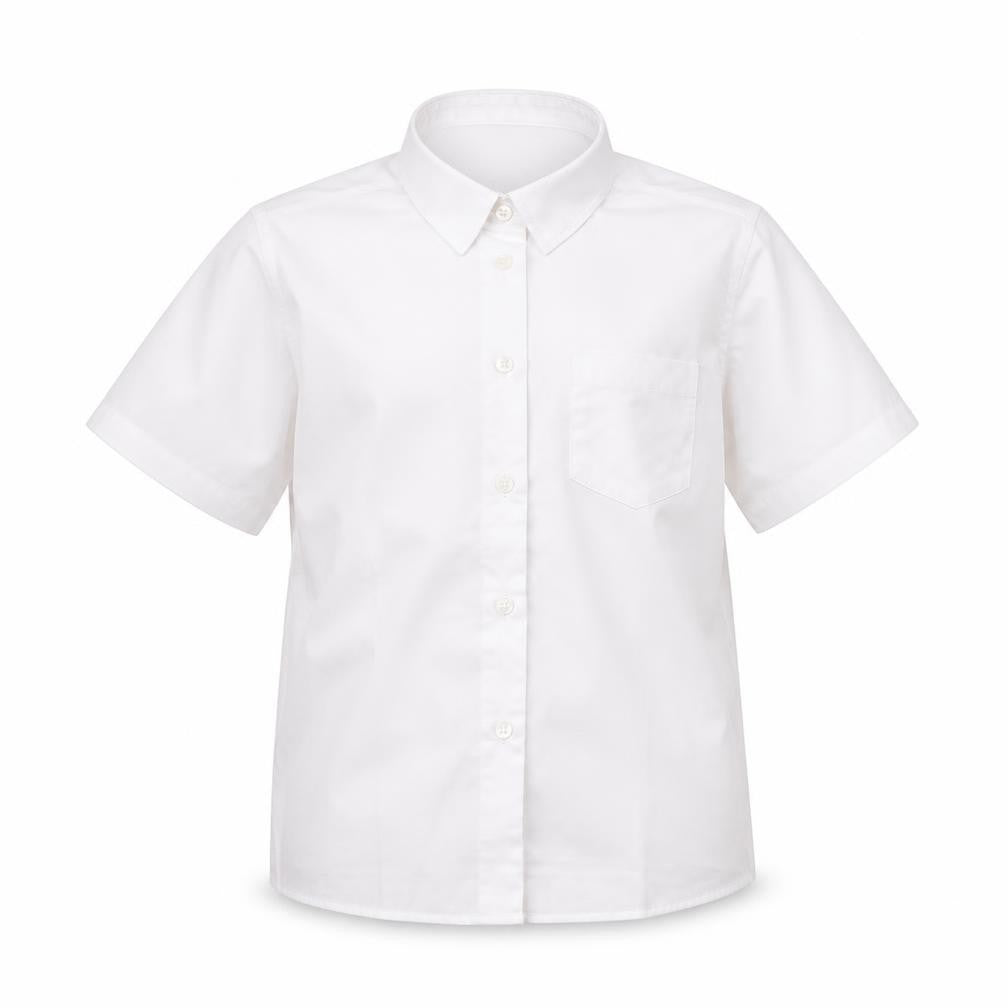 TU Girls White   Basic Button-Up Size 9 Years  - school