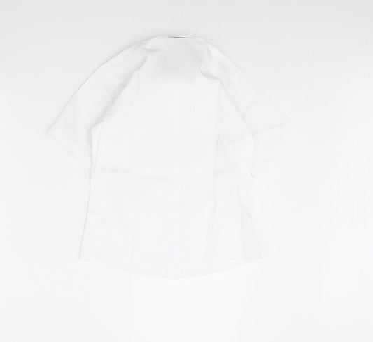 TU Girls White   Basic Button-Up Size 9 Years  - school