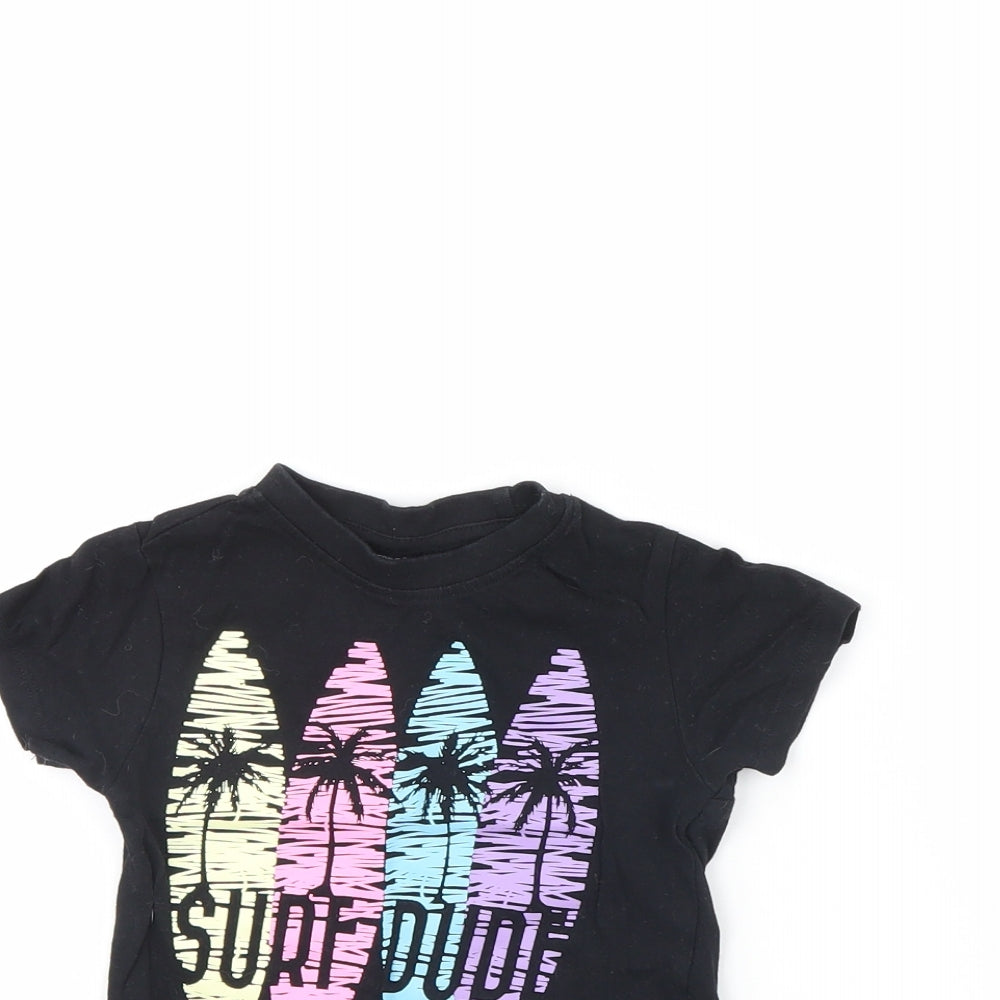 Pep &co Baby Black   Basic T-Shirt Size 9-12 Months