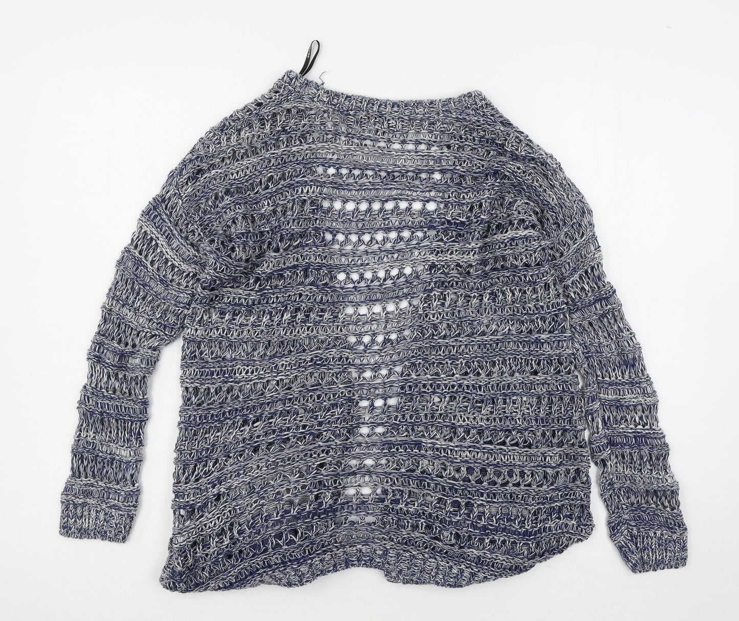 Warehouse Womens Blue  Knit Cardigan Jumper Size 10