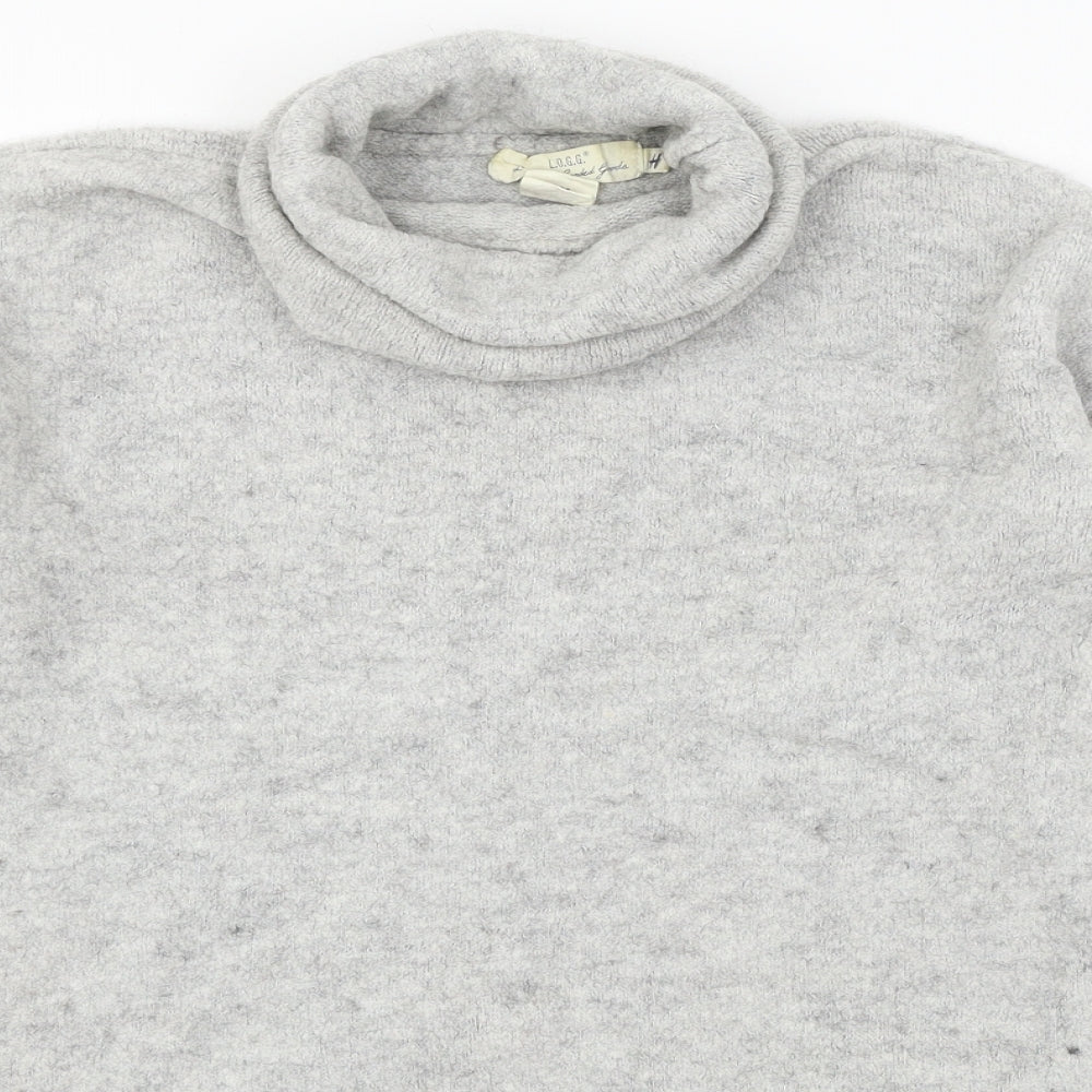 H&M Womens Grey  Knit Pullover Jumper Size S