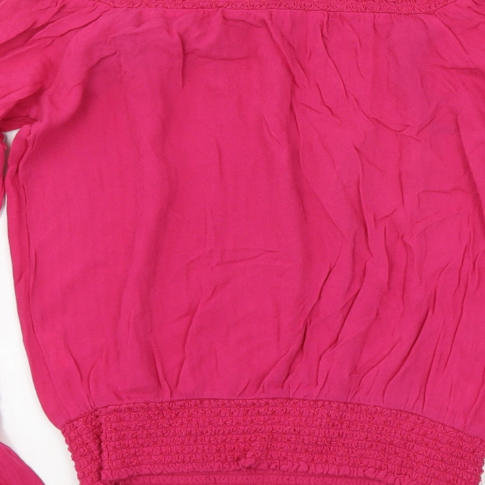 XOXO Womens Pink   Basic Blouse Size S