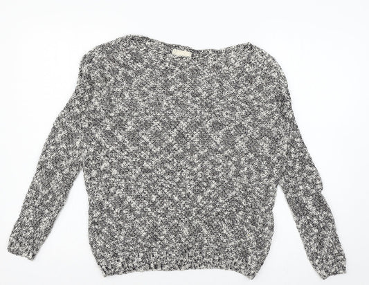 New Look Womens Grey  Knit Pullover Jumper Size S