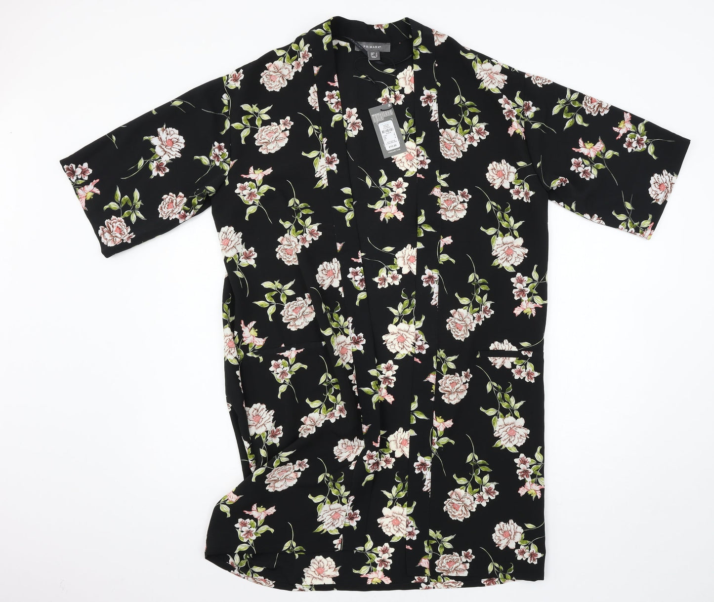 Primark Womens Black Floral  Jacket  Size 6