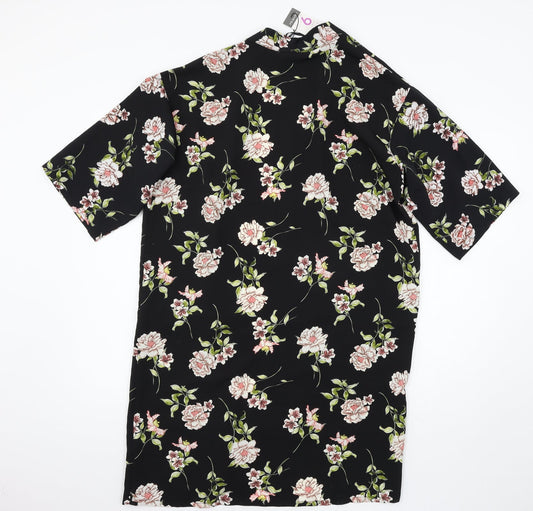 Primark Womens Black Floral  Jacket  Size 6