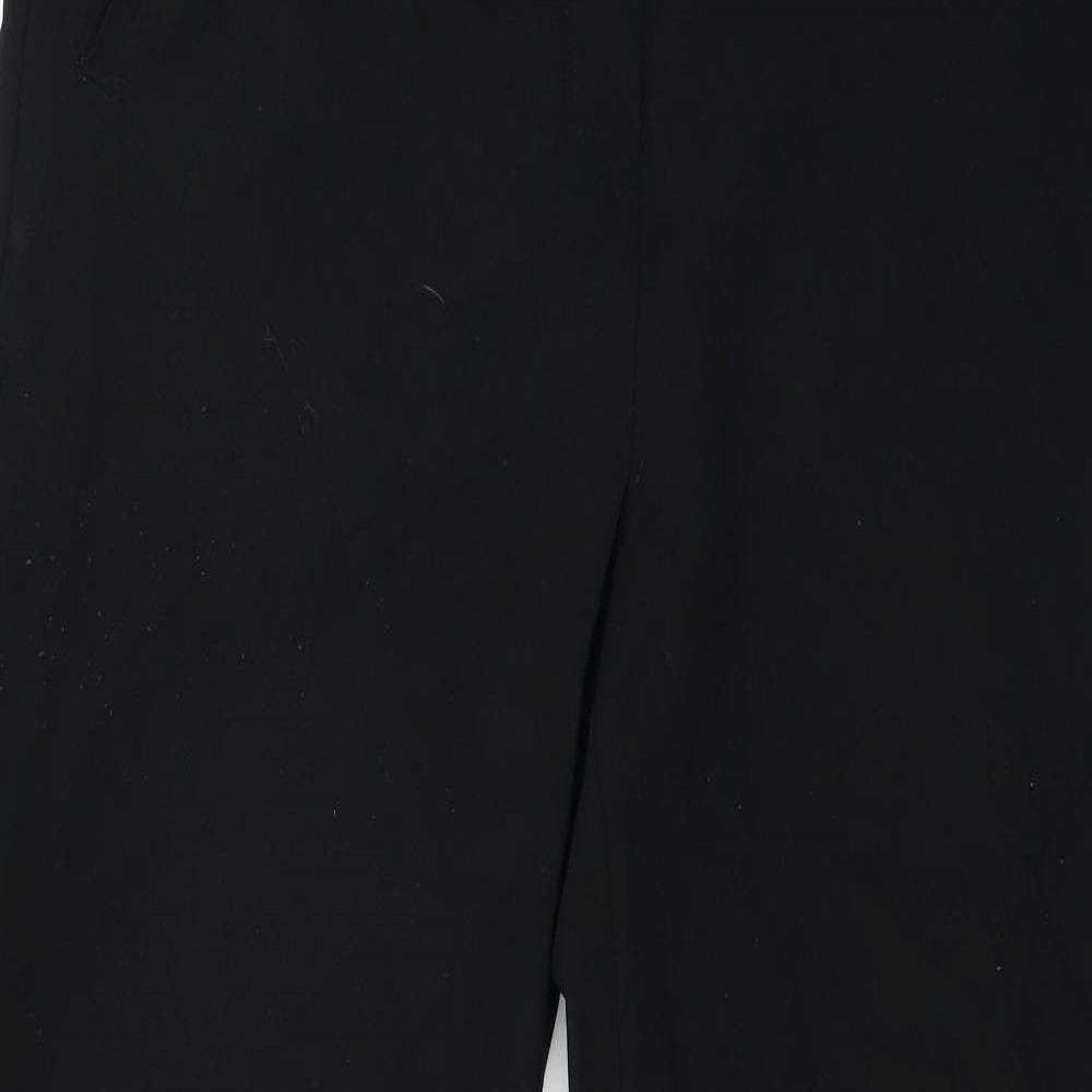 Peacocks Womens Black   Trousers  Size 16 L30 in
