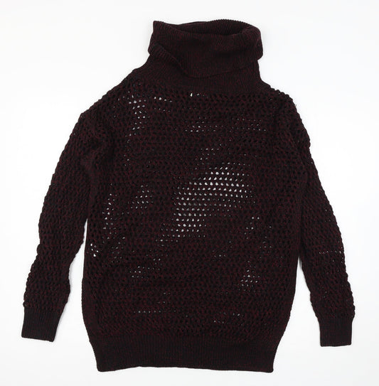 Matalan Womens Purple  Knit Pullover Jumper Size M