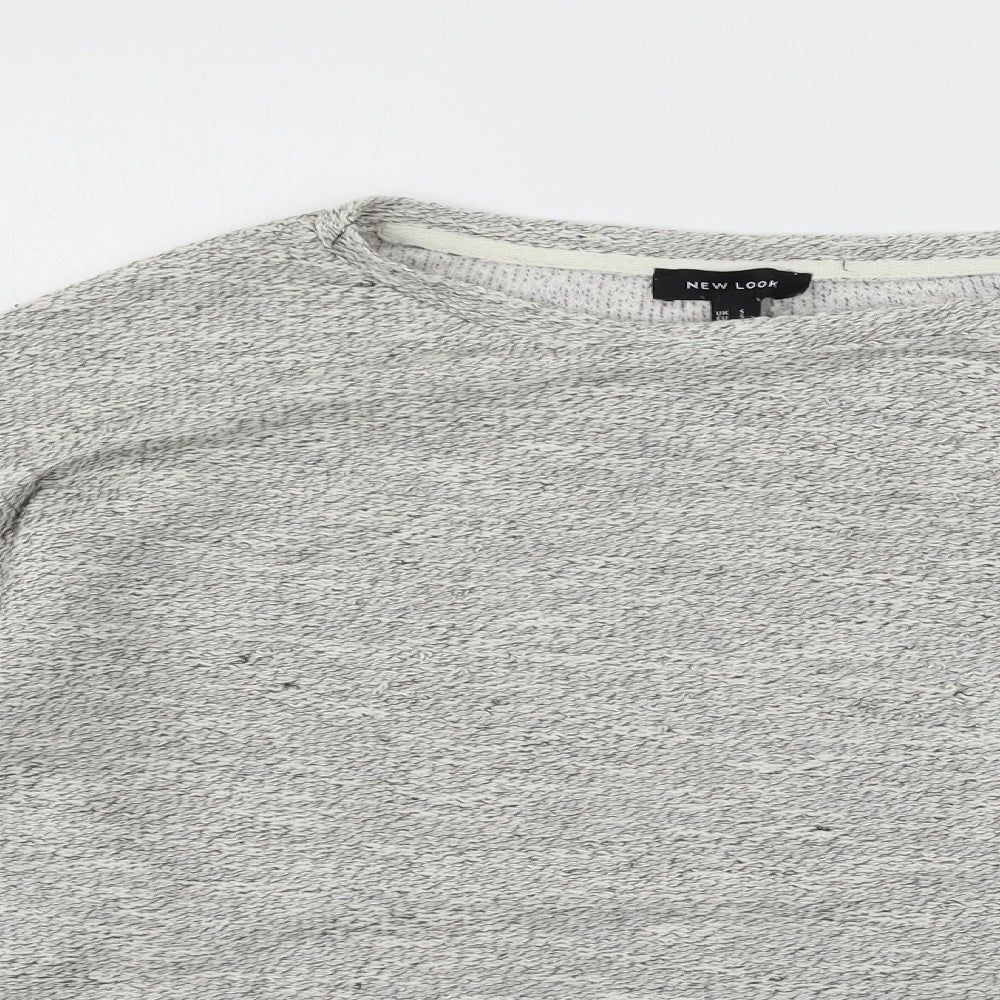 New Look Womens Grey  Jersey Pullover Jumper Size S