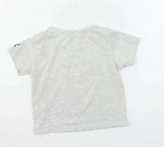 King of Dreams Boys Grey  Jersey Basic T-Shirt Size 12-18 Months  - King of Dreams