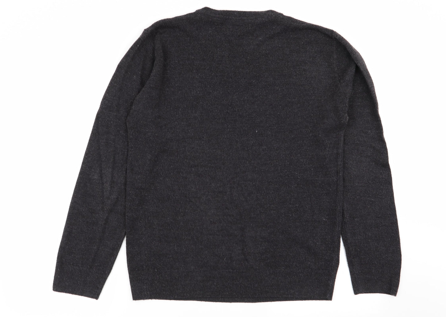 Easy Mens Grey   Pullover Jumper Size M