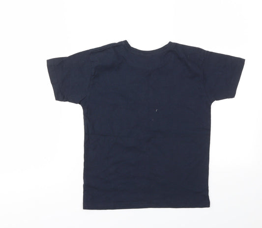 Preworn Boys Blue   Basic T-Shirt Size 7-8 Years
