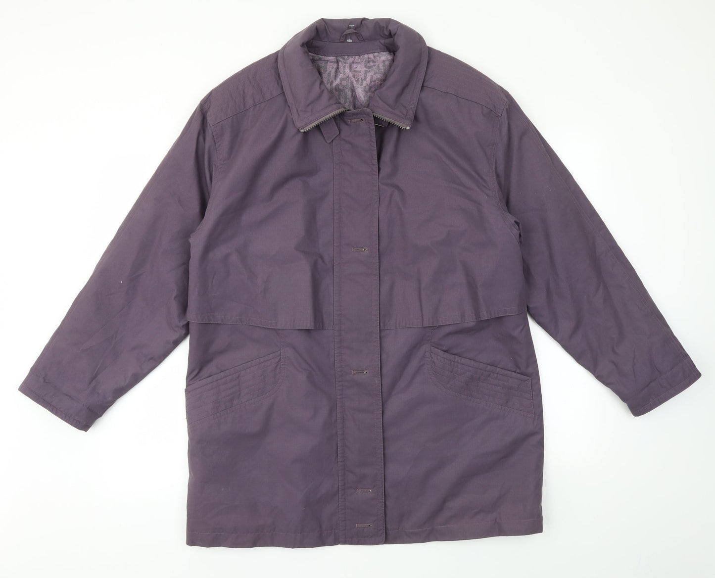 Preworn Womens Purple   Jacket Coat Size 8