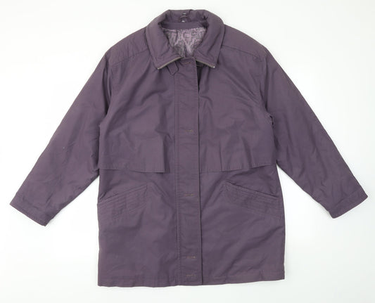 Preworn Womens Purple   Jacket Coat Size 8