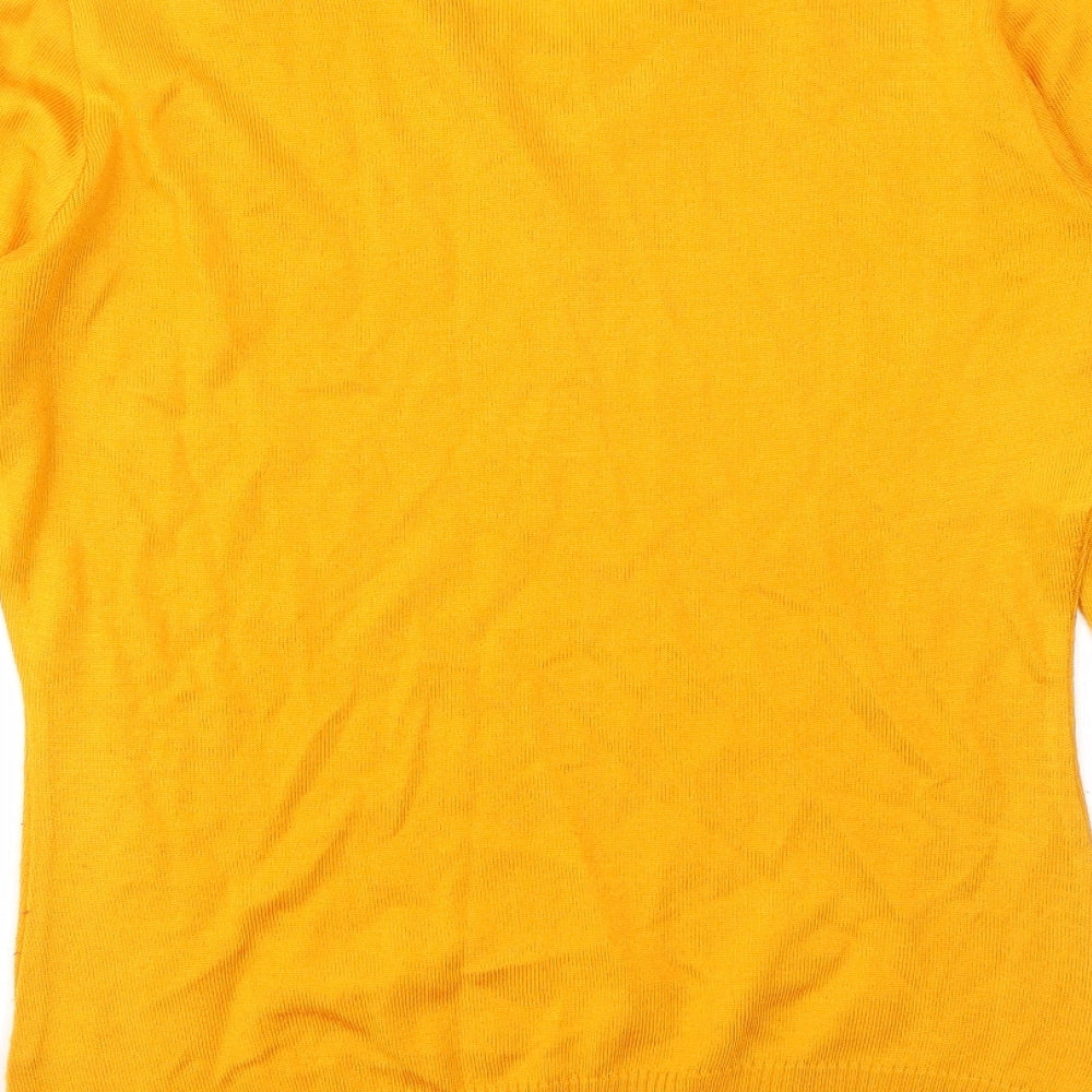 Globus Womens Yellow   Pullover Jumper Size L