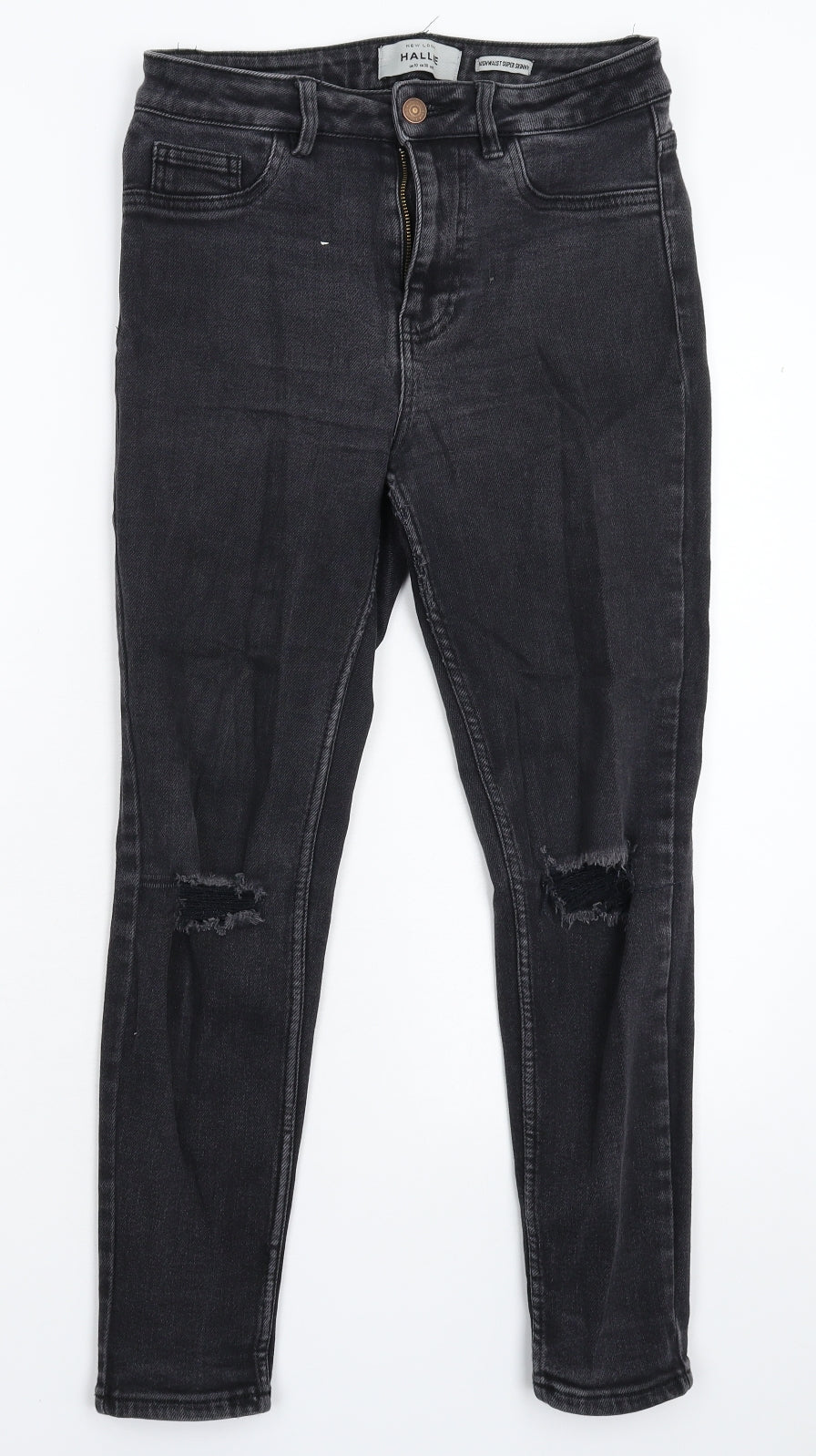 New Look Womens Black  Denim Skinny Jeans Size 10 L26 in