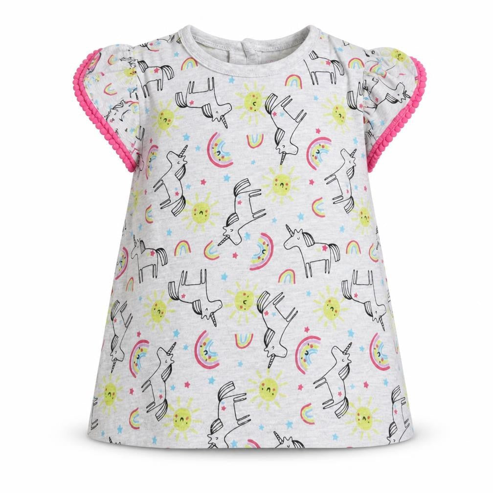 Primark Girls Grey   Basic T-Shirt Size 6-9 Months