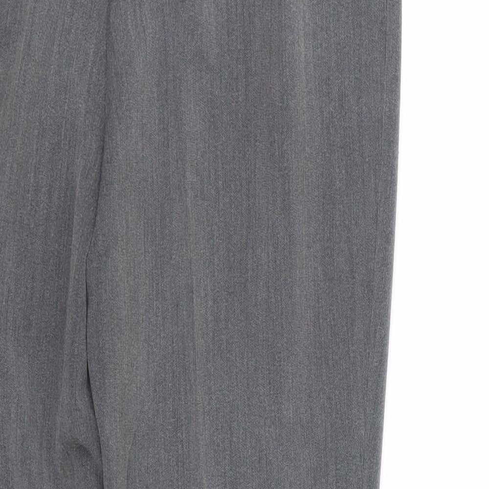 bm Collection Womens Grey   Trousers  Size 12 L22 in