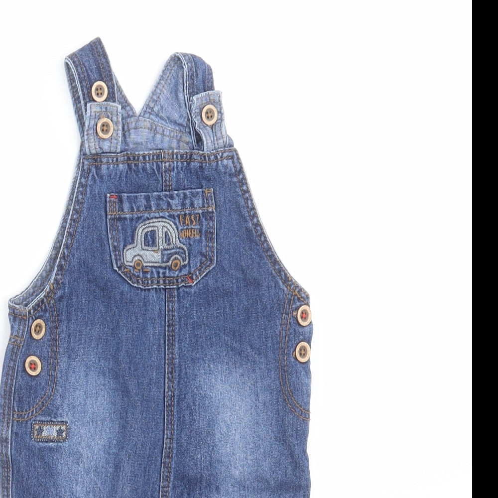 George Baby Blue   Dungaree Outfit/Set Size 3-6 Months