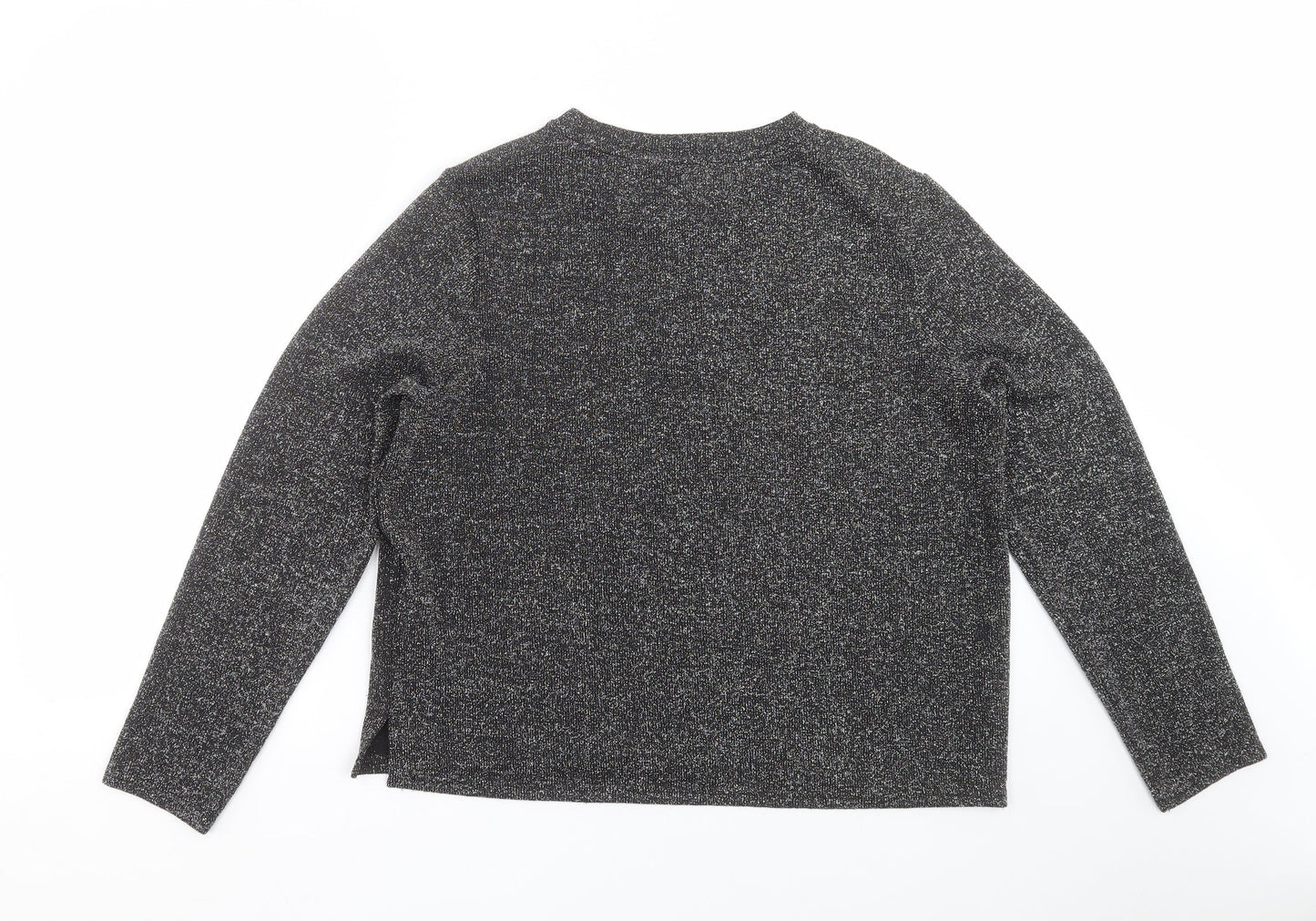 Divided by H&M Womens Black   Pullover Jumper Size S  - glittery