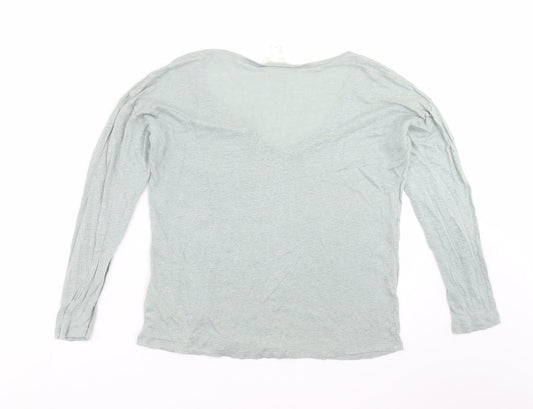 H&M Womens Green   Basic T-Shirt Size S