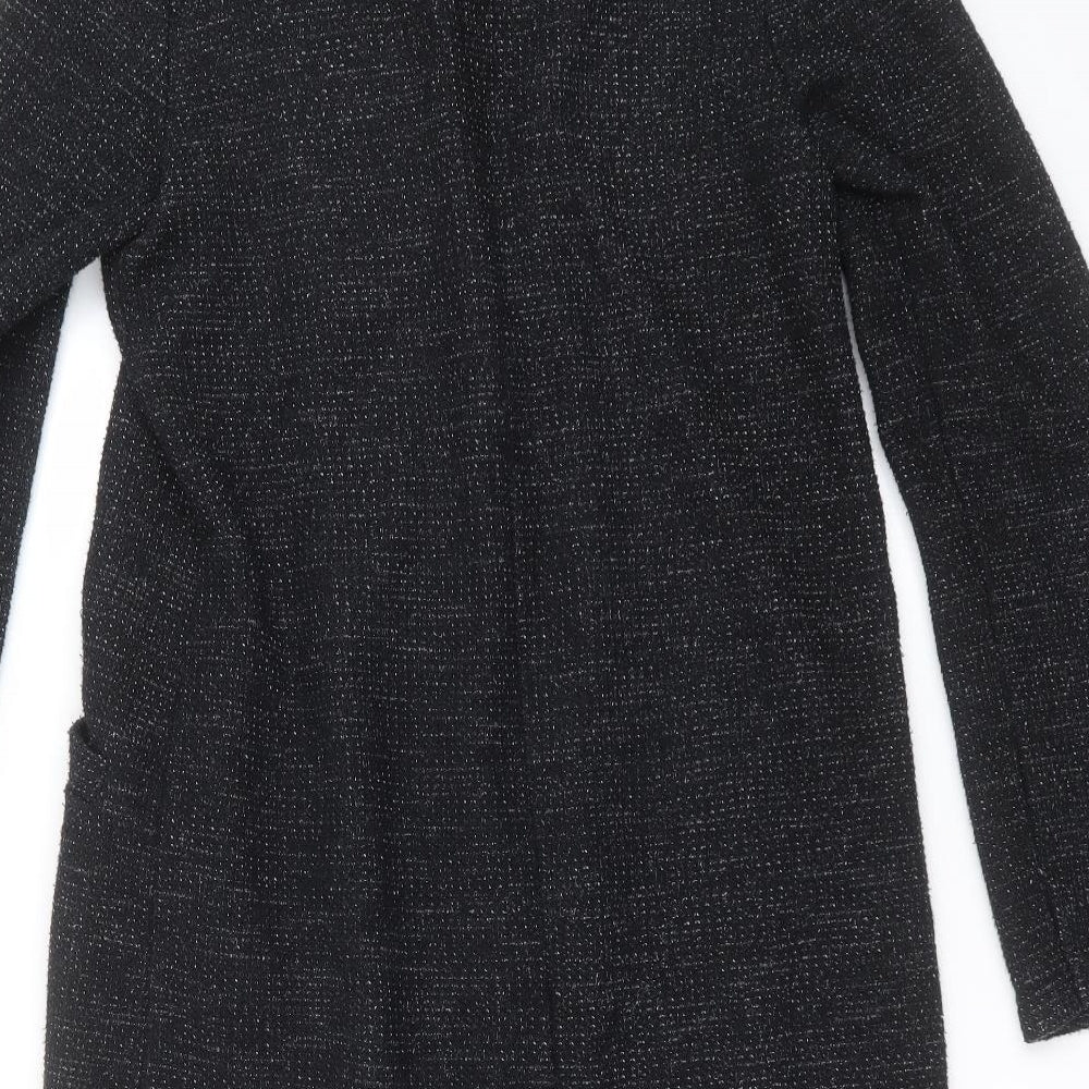 River Island Womens Black   Overcoat Coat Size 8