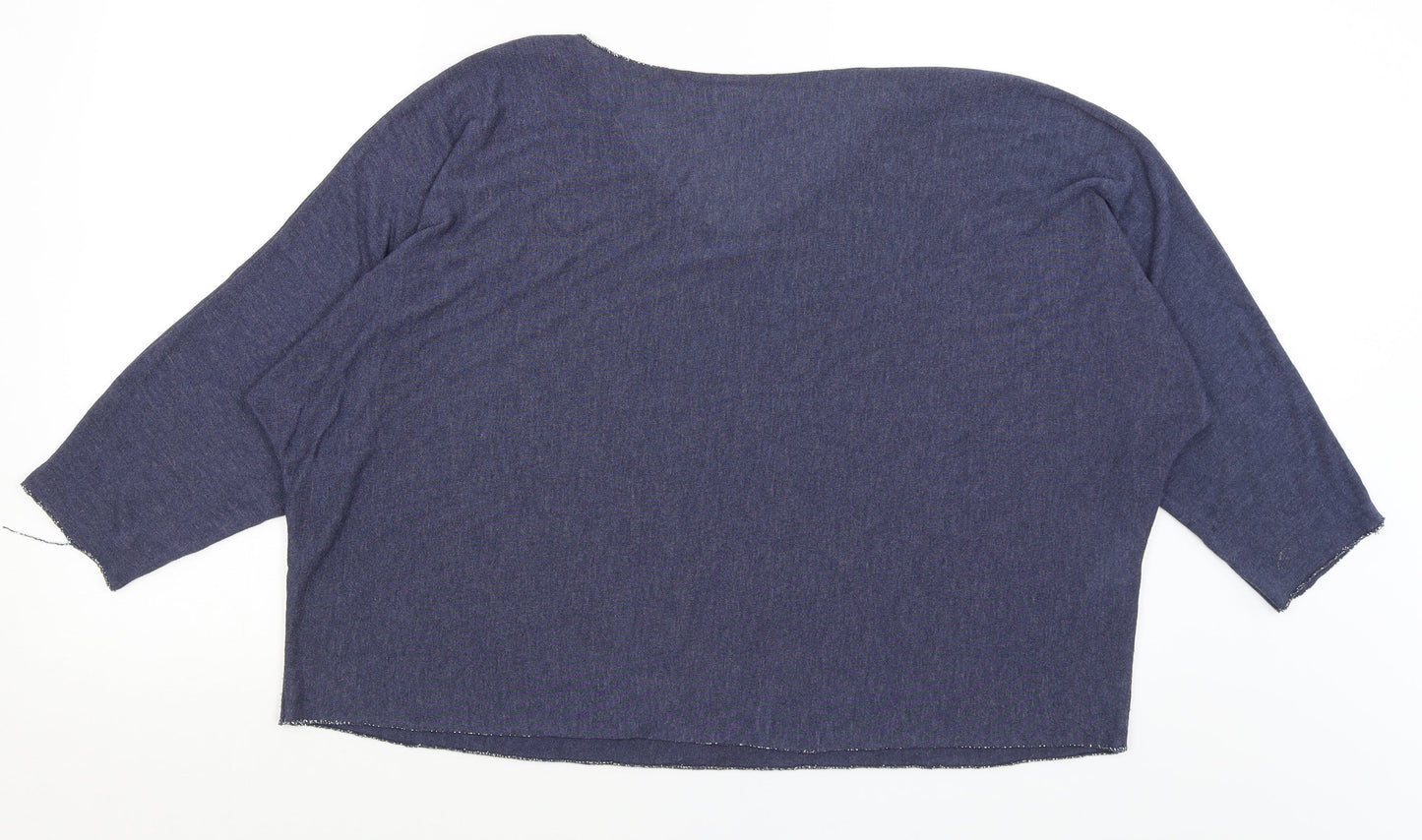Blue Vanilla Womens Blue   Basic T-Shirt Size XL