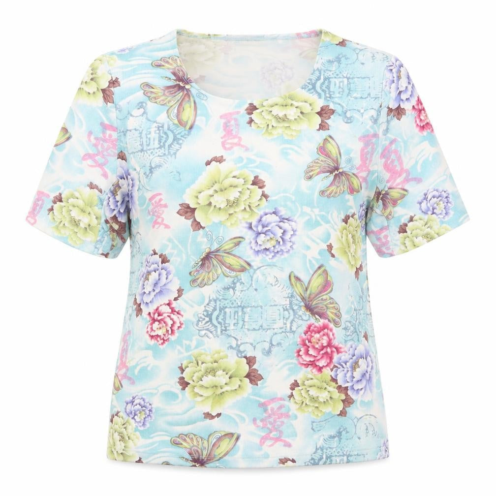 Kin & Co Womens Multicoloured Floral  Basic Blouse Size L