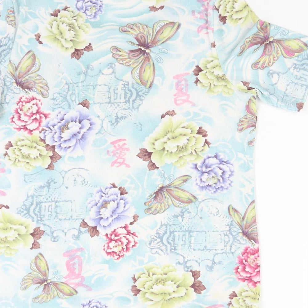 Kin & Co Womens Multicoloured Floral  Basic Blouse Size L