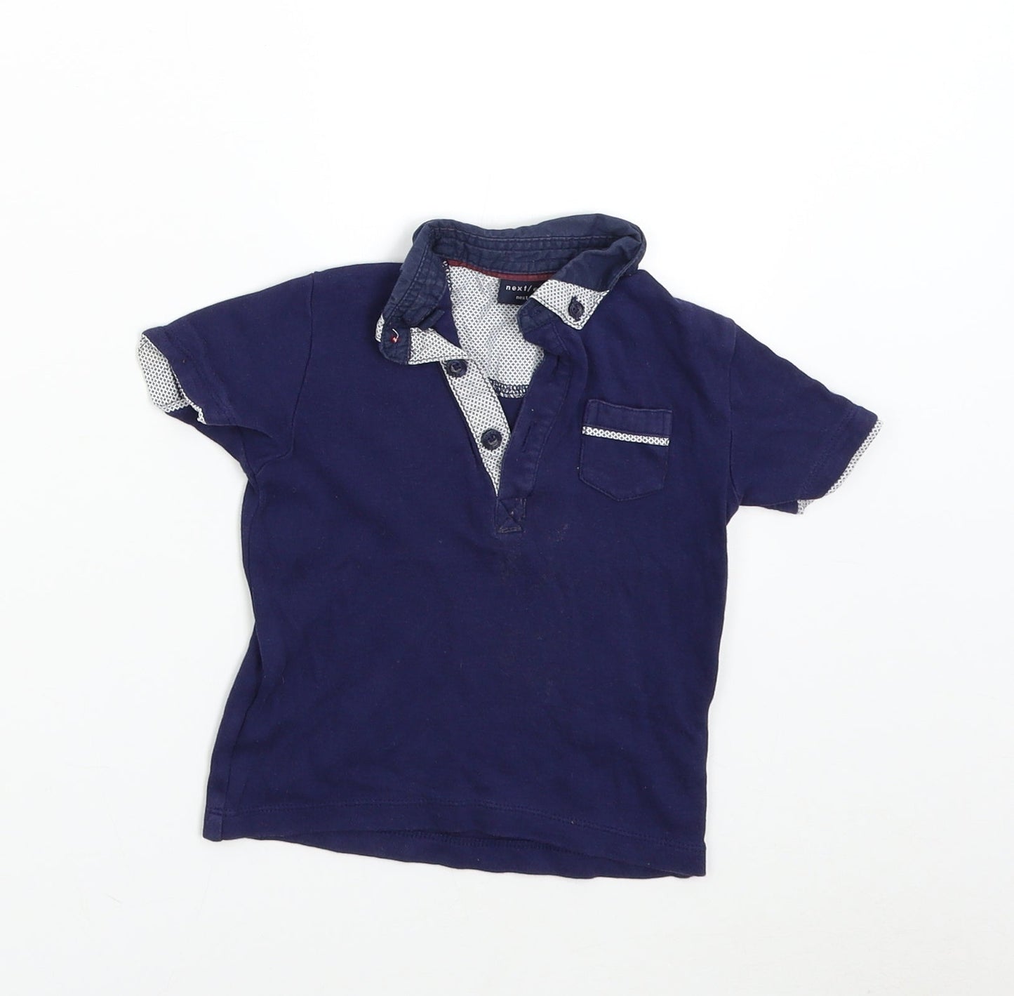 NEXT Baby Blue   Basic Polo Size 9-12 Months