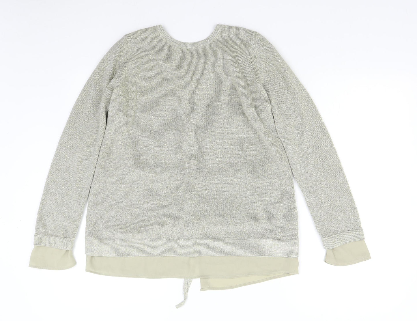 M&S Womens Gold   Pullover Jumper Size 12