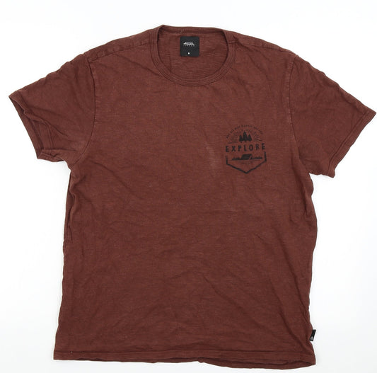 Burton Mens Brown    T-Shirt Size M