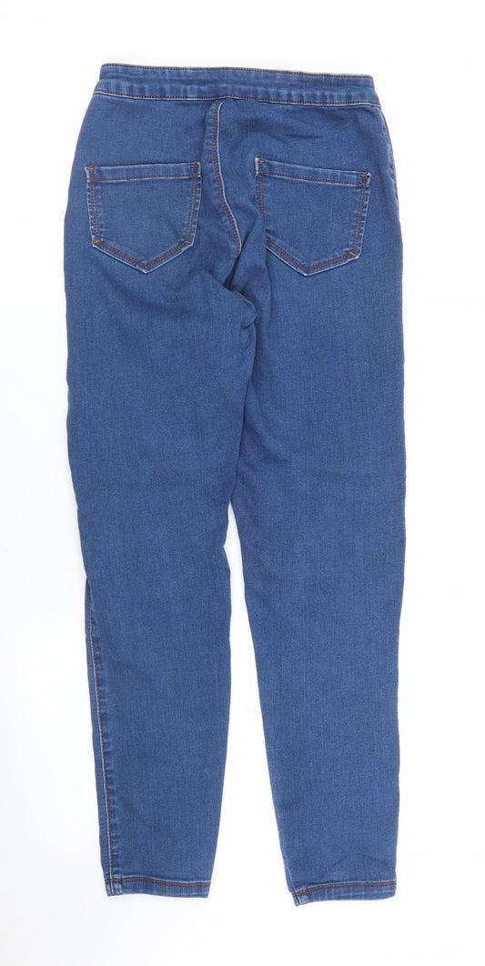 Missguided Womens Blue  Denim Jegging Jeans Size 8 L27 in