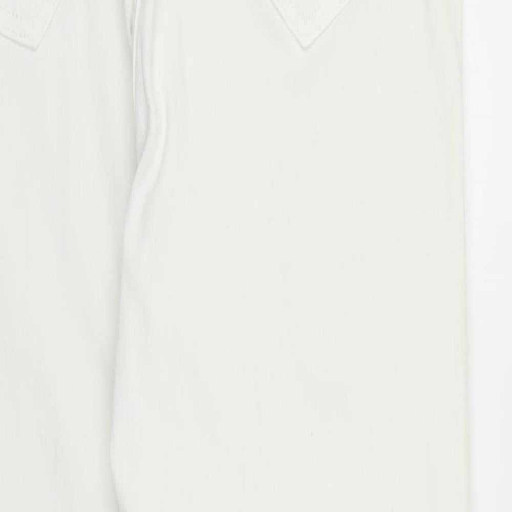 NEXT Womens White  Denim Skinny Jeans Size 12 L27 in