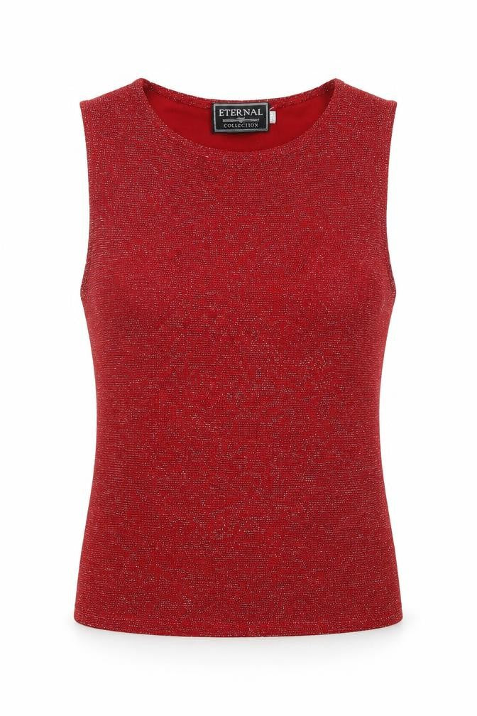 Eternal Womens Red   Basic Blouse Size 12