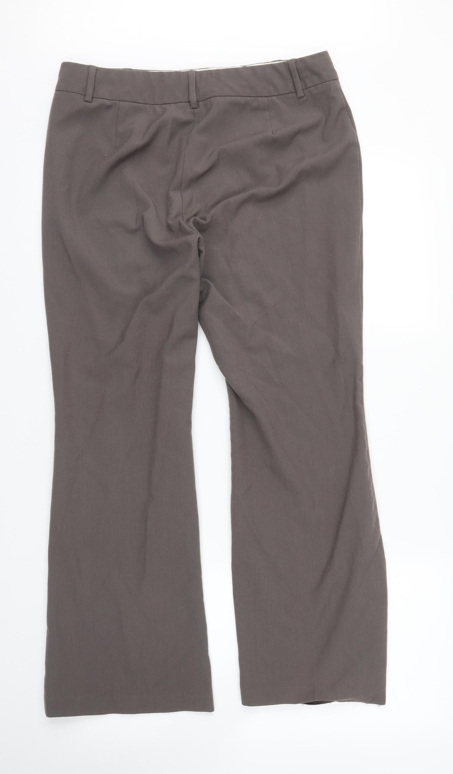 M&S Womens Brown   Trousers  Size 12 L26 in