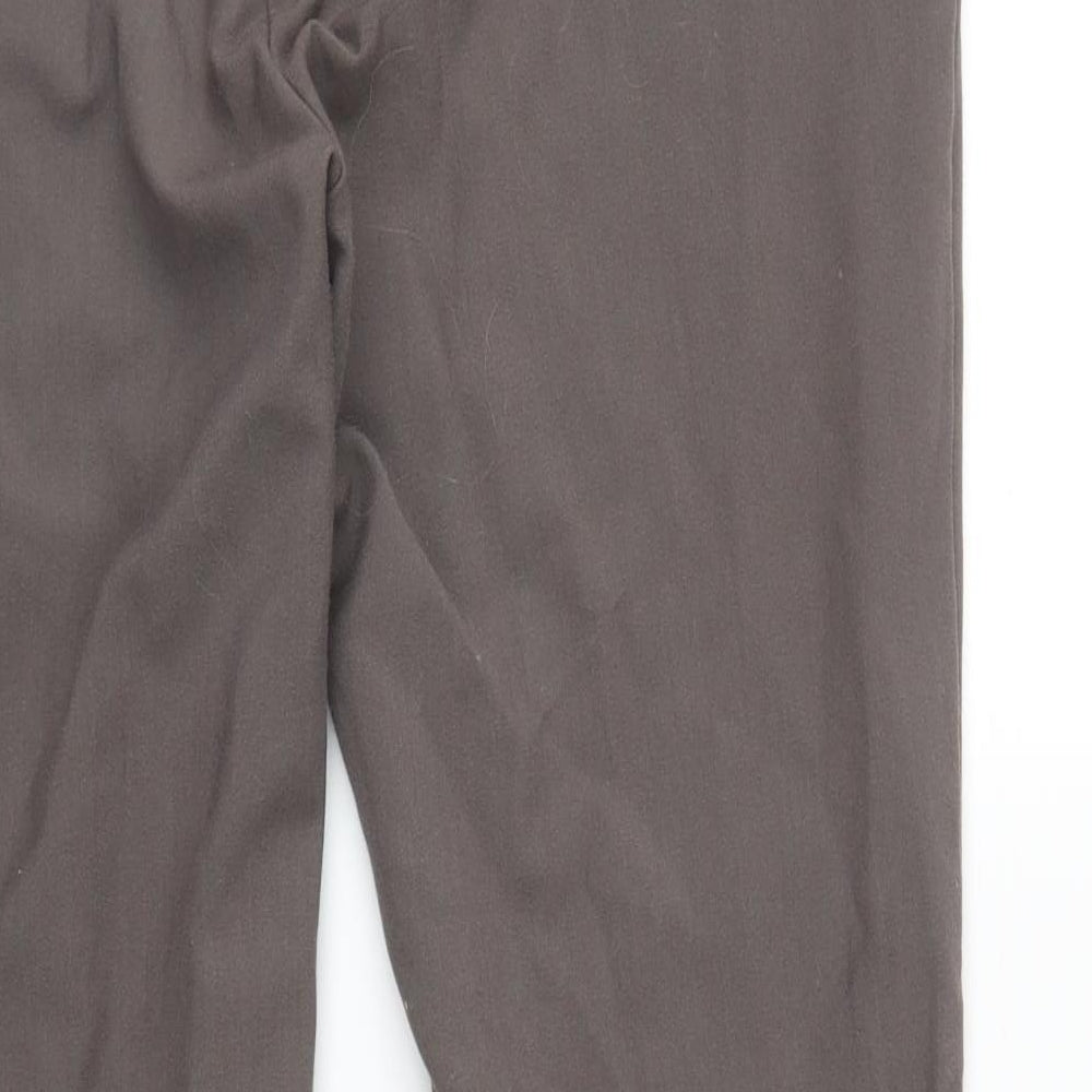 M&S Womens Brown   Trousers  Size 12 L26 in