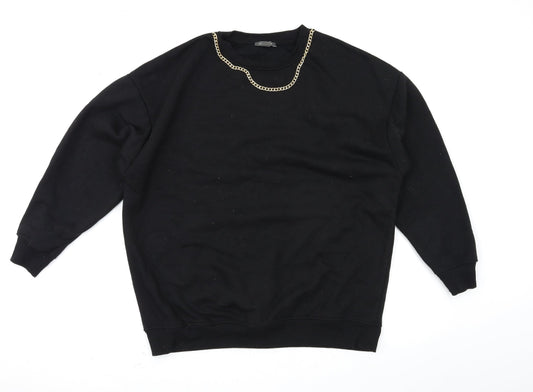 Primark Womens Black   Pullover Sweatshirt Size S