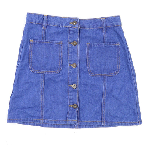 mrp  Womens Blue   Mini Skirt Size 8