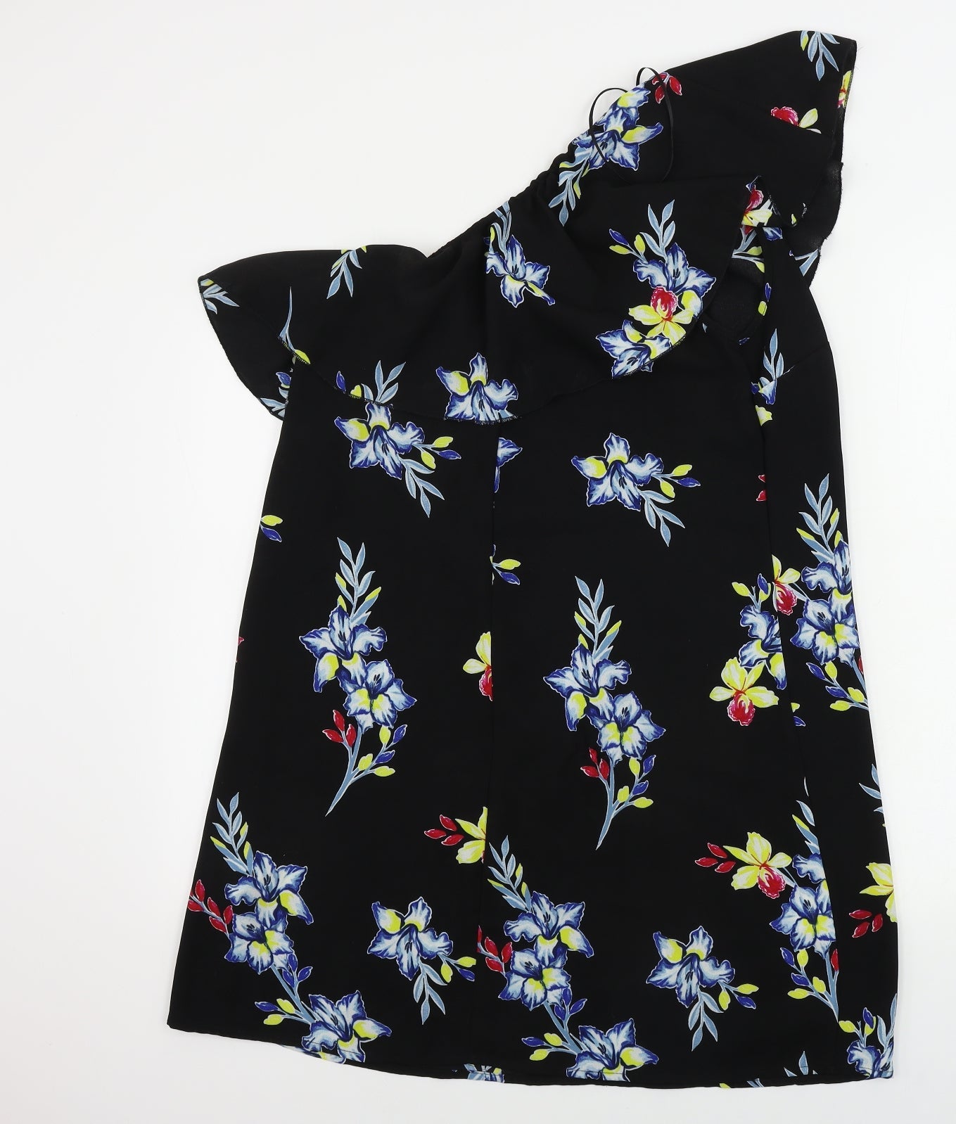 New Look  Womens Black Floral  A-Line  Size 12