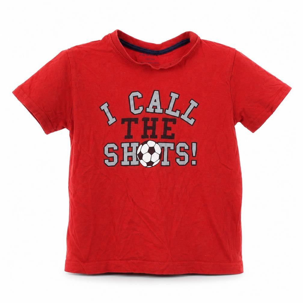 Primark  Boys Red   Basic T-Shirt Size 5-6 Years