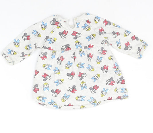 George Baby Grey Geometric  Pullover Jumper Size 6-9 Months  - DISNEY