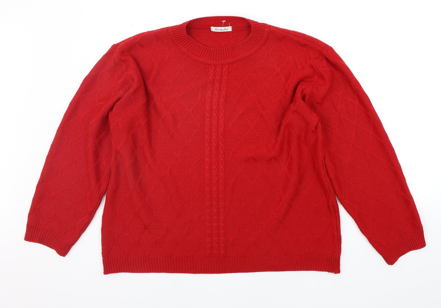Berkertex Womens Red   Pullover Jumper Size 18
